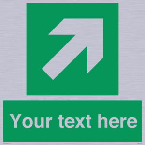 Custom Arrow Top Right Sign